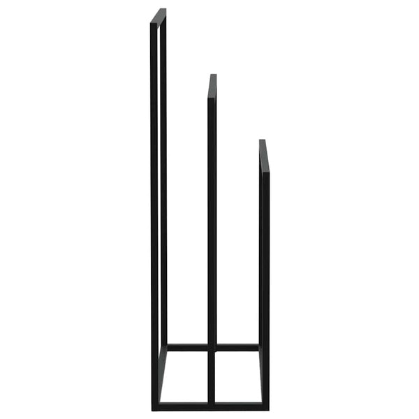 vidaXL Towel Rack Black 48x24x79 cm Iron