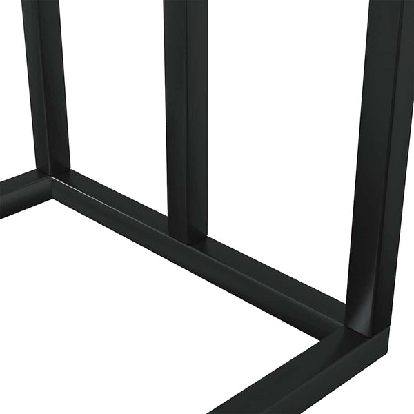 vidaXL Towel Rack Black 48x24x79 cm Iron
