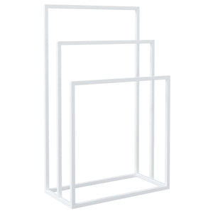 vidaXL Towel Rack White 48x24x79 cm Iron