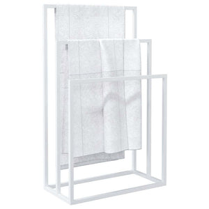 vidaXL Towel Rack White 48x24x79 cm Iron