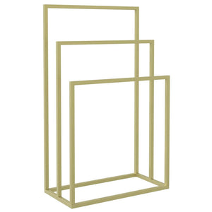 vidaXL Towel Rack Golden 48x24x79 cm Iron