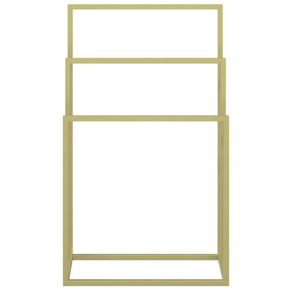vidaXL Towel Rack Golden 48x24x79 cm Iron