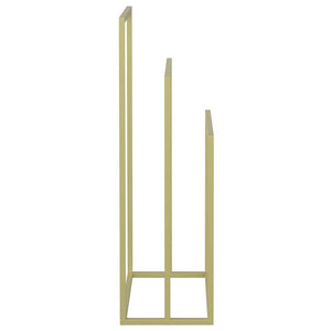 vidaXL Towel Rack Golden 48x24x79 cm Iron