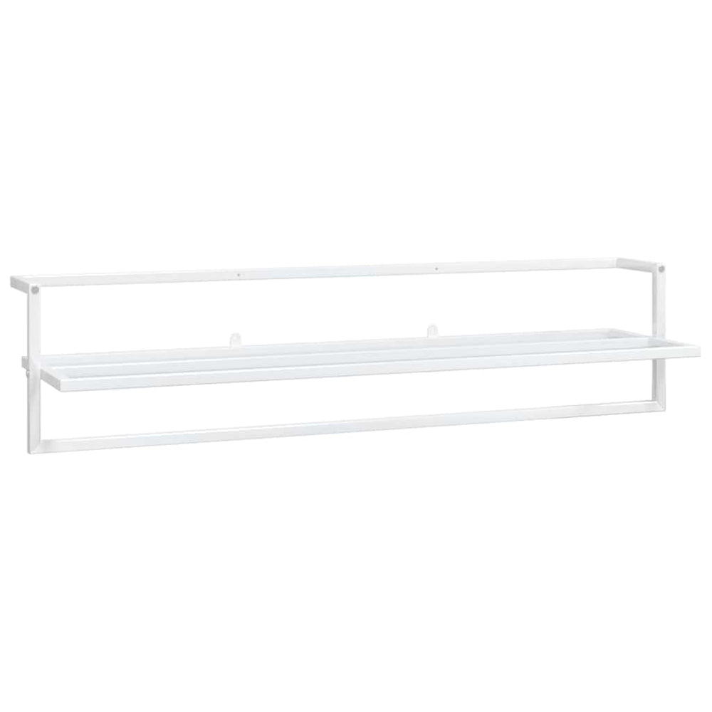 vidaXL Towel Rack White 95x25x22 cm Iron