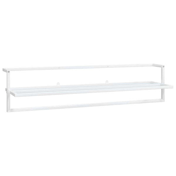 vidaXL Towel Rack White 95x25x22 cm Iron