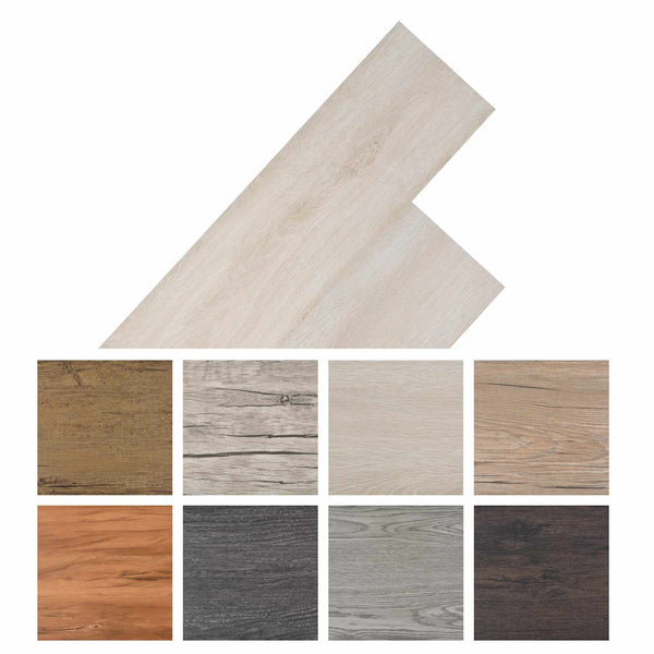 vidaXL Flooring Planks 18 pcs Classic White Oak 2.51 m² PVC