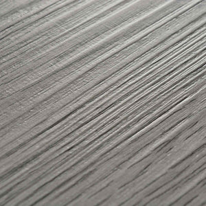 vidaXL Floor Planks 18 pcs Dark Grey 2.51 m² PVC