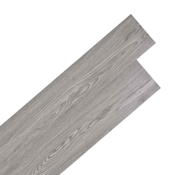 vidaXL Floor Planks 18 pcs Dark Grey 2.51 m² PVC