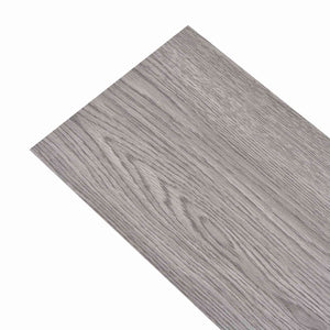 vidaXL Floor Planks 18 pcs Dark Grey 2.51 m² PVC