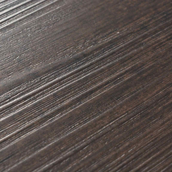 vidaXL Flooring Planks 18 pcs Dark Brown 2.51 m² PVC