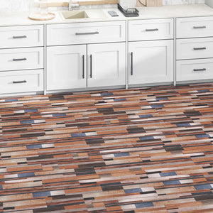 vidaXL Floor Planks 18 pcs Multicolour 2.51 m² PVC