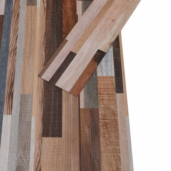 vidaXL Floor Planks 18 pcs Multicolour 2.51 m² PVC