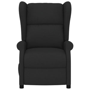 vidaXL Reclining Armchair Electric Black Fabric