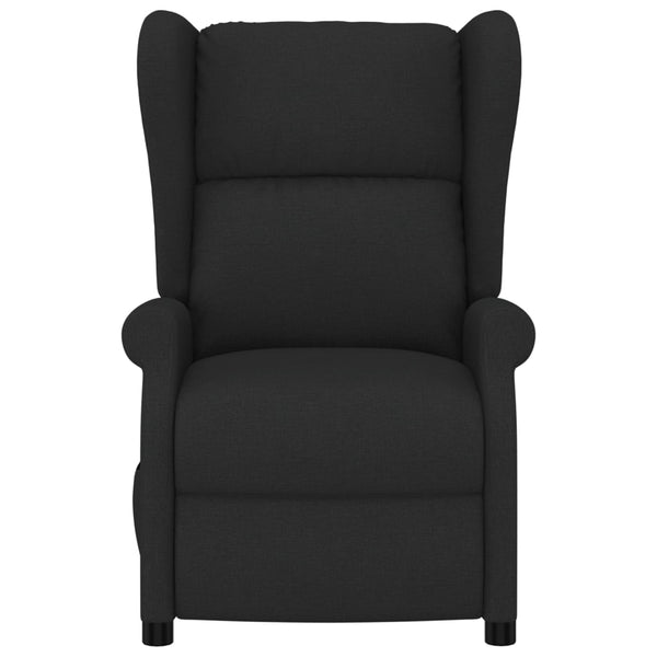 vidaXL Reclining Armchair Electric Black Fabric