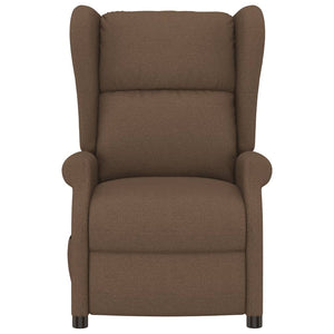 vidaXL Reclining Armchair Electric Brown Fabric