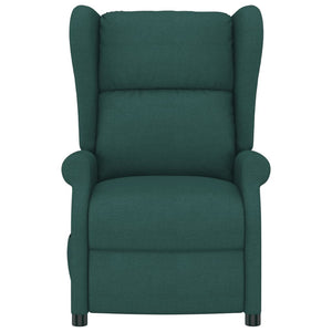 vidaXL Recliner Electric Dark Green Fabric