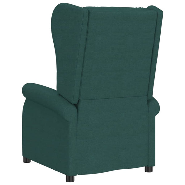 vidaXL Recliner Electric Dark Green Fabric