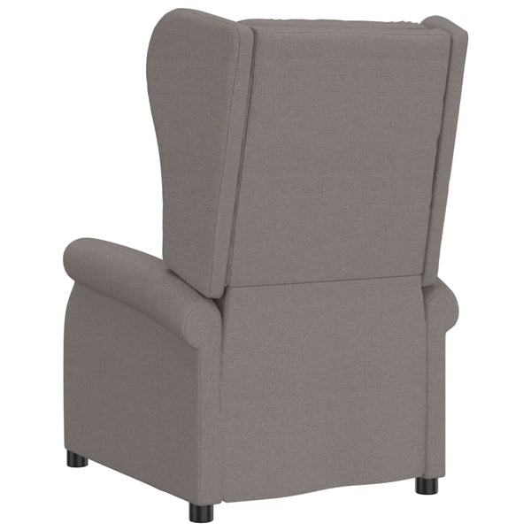 vidaXL Electric Reclining Armchair Taupe Fabric