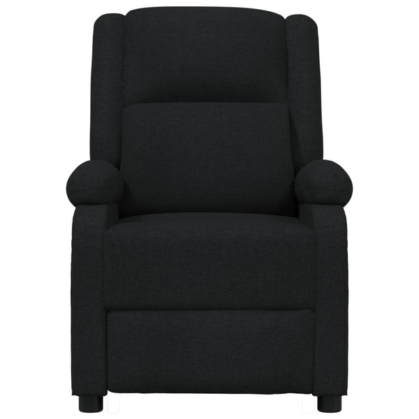 vidaXL Electric Recliner Black Fabric