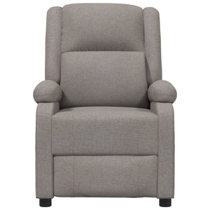 vidaXL Electric Recliner Taupe Fabric