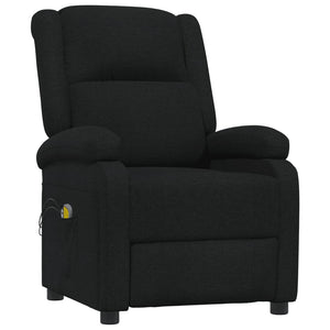vidaXL Electric Massage Chair Black Fabric