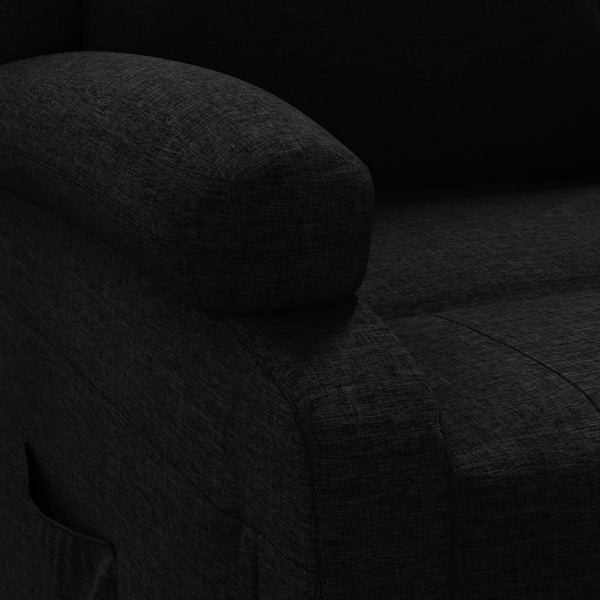 vidaXL Electric Massage Chair Black Fabric