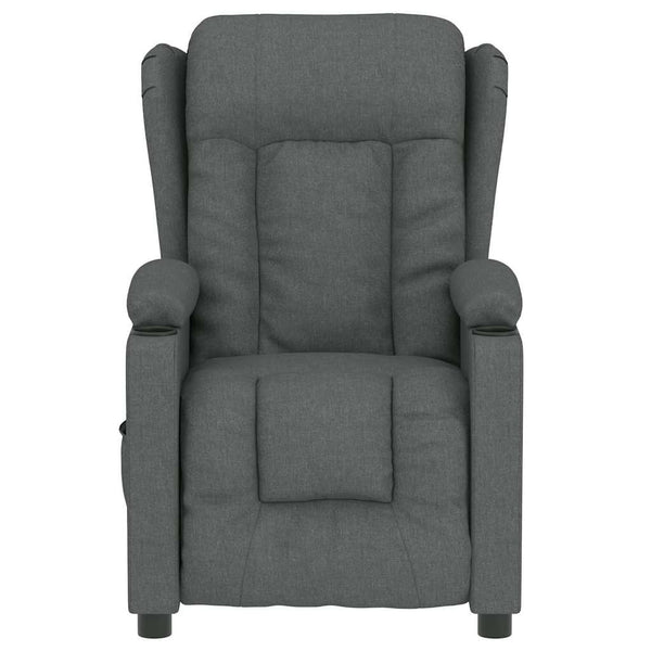 vidaXL Electric Massage Chair Dark Grey Fabric
