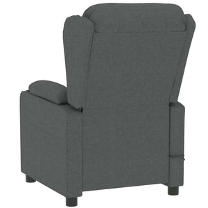 vidaXL Electric Massage Chair Dark Grey Fabric
