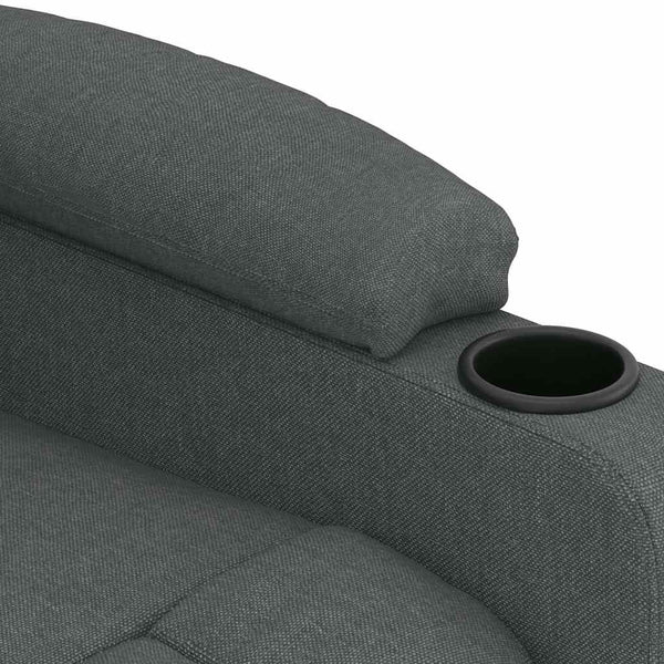 vidaXL Electric Massage Chair Dark Grey Fabric