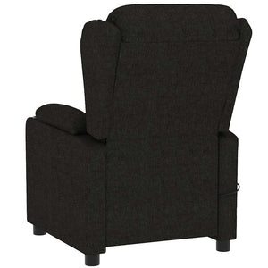 vidaXL Electric Massage Chair Black Fabric
