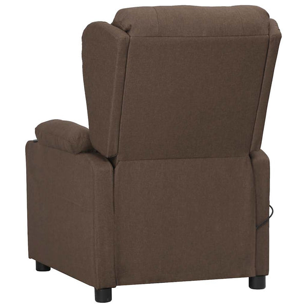 vidaXL Electric Massage Armchair Taupe Fabric