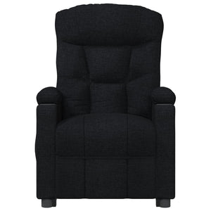 vidaXL Electric Recliner Black Fabric