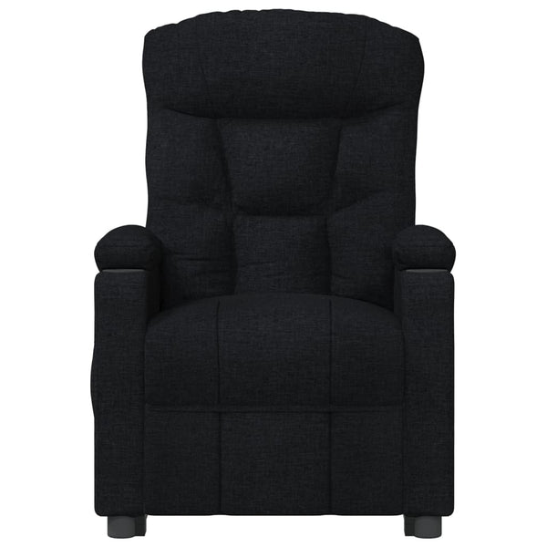 vidaXL Electric Recliner Black Fabric