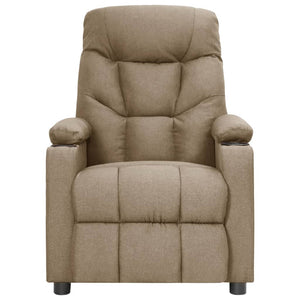 vidaXL Electric Massage Armchair Taupe Fabric