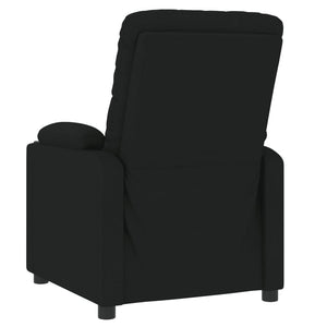 vidaXL Electric Recliner Black Fabric