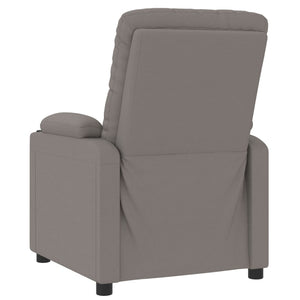 vidaXL Electric Recliner Taupe Fabric