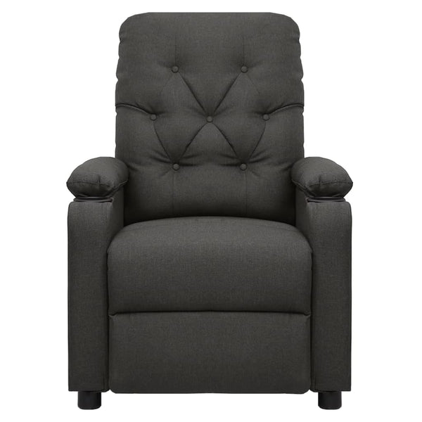 vidaXL Electric Massage Chair Dark Grey Fabric