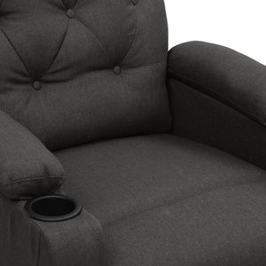 vidaXL Electric Massage Chair Dark Grey Fabric