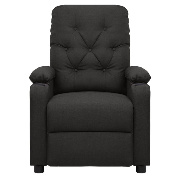 vidaXL Electric Massage Chair Black Fabric