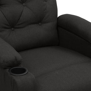 vidaXL Electric Massage Chair Black Fabric