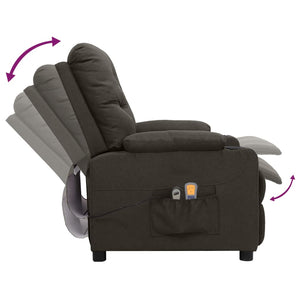 vidaXL Electric Massage Armchair Taupe Fabric