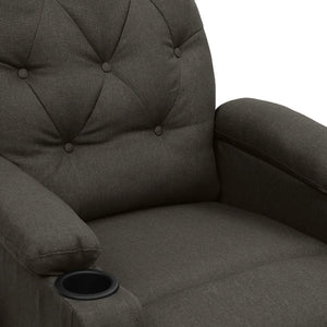 vidaXL Electric Massage Armchair Taupe Fabric