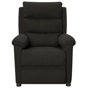 vidaXL Electric Recliner Black Fabric