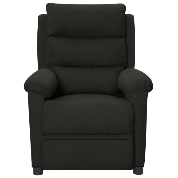 vidaXL Electric Recliner Black Fabric