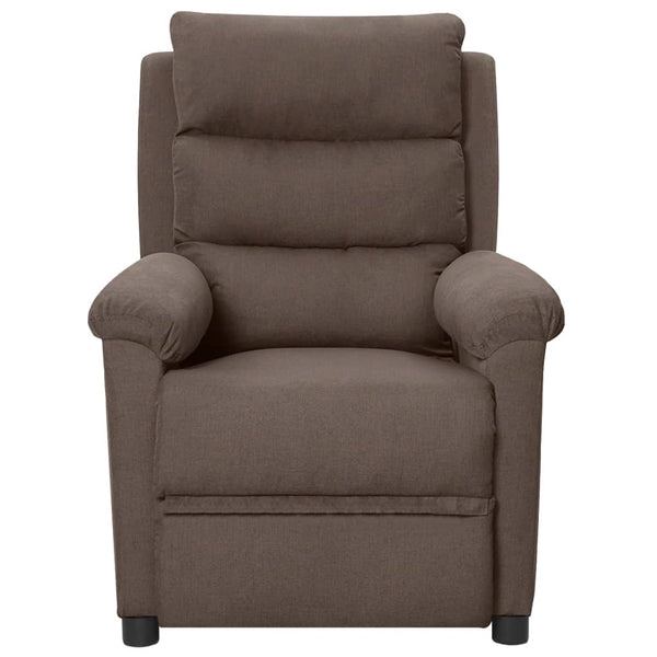 vidaXL Electric Recliner Taupe Fabric