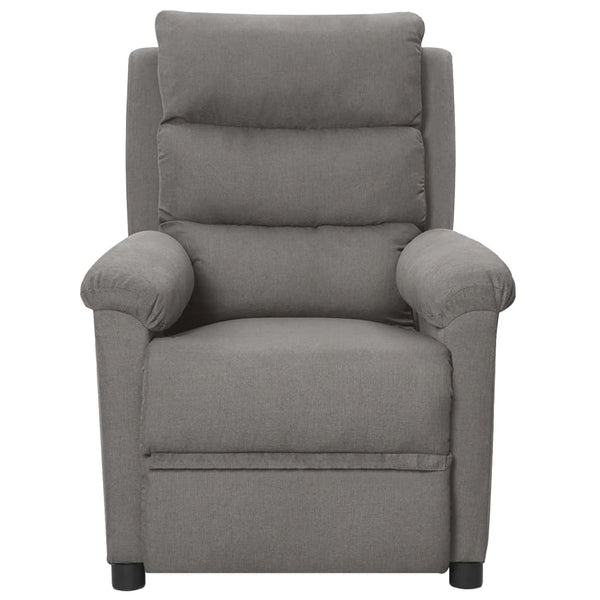 vidaXL Electric Massage Armchair Light Grey Fabric