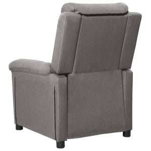 vidaXL Electric Massage Armchair Light Grey Fabric