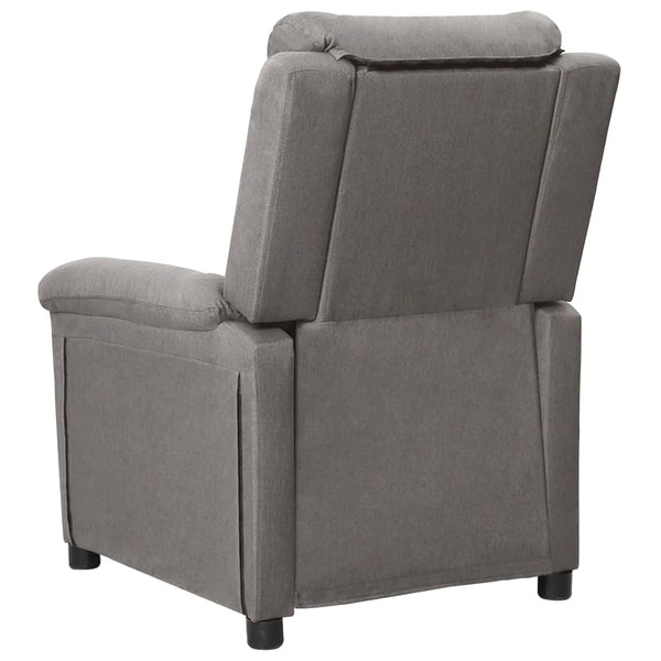 vidaXL Electric Massage Armchair Light Grey Fabric