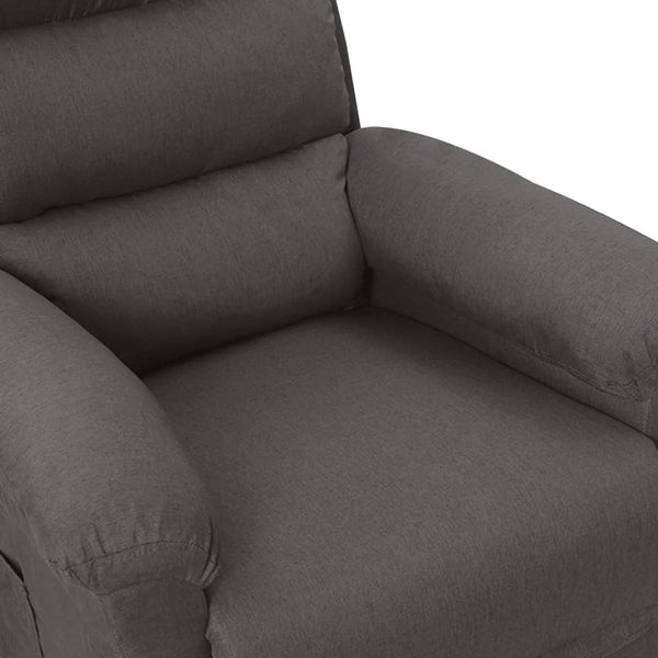 vidaXL Electric Massage Chair Dark Grey Fabric