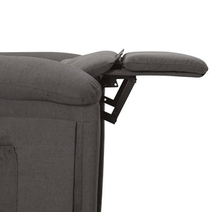 vidaXL Electric Massage Chair Dark Grey Fabric